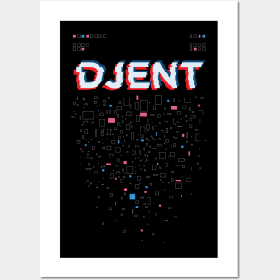 Djent Black Posters and Art